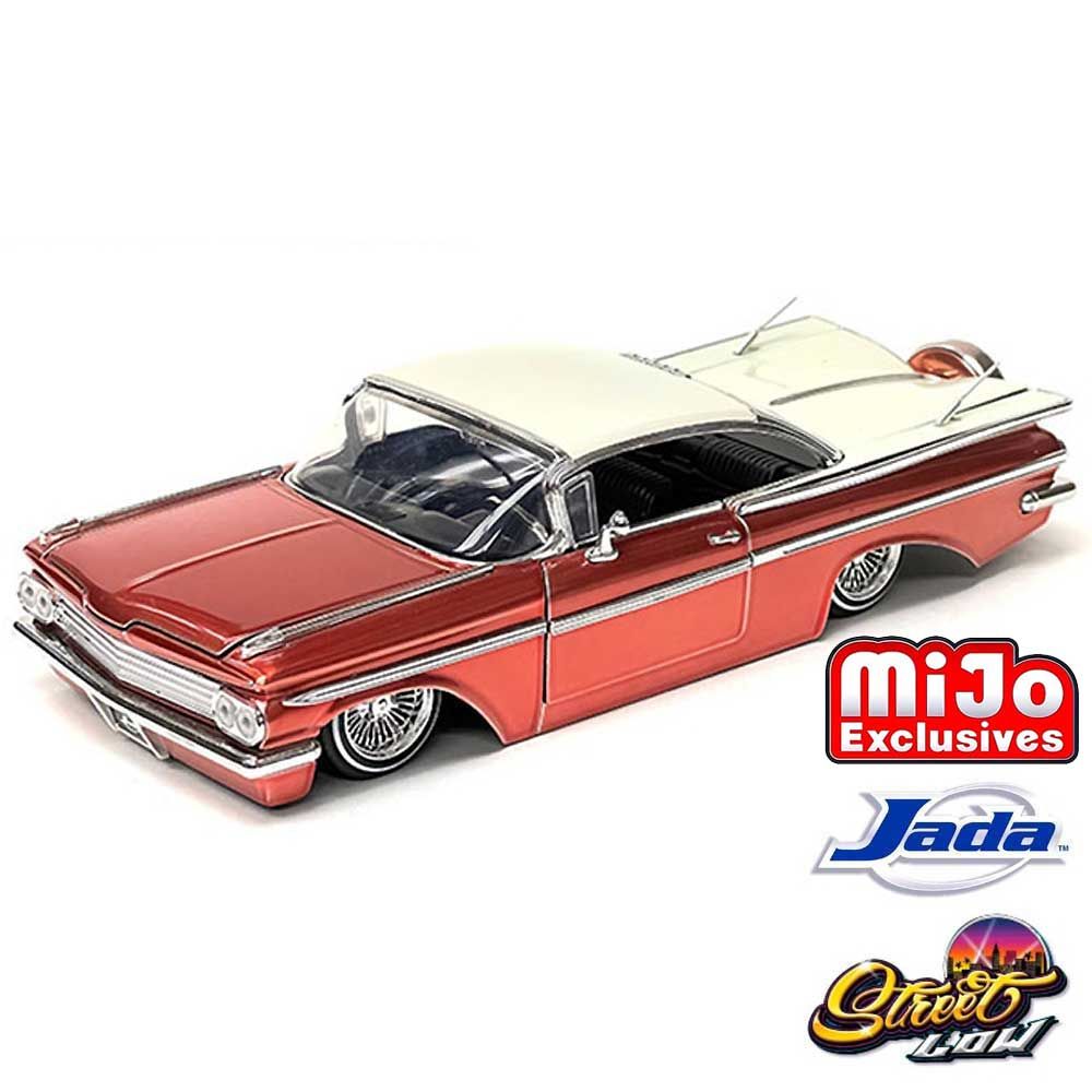 JadaToys/ジェイダトイズ Mijo Street Low 1/24 ローライダー インパラ ミニカー 1959 Chevy Impala SS  Limited Edition (カッパーブラウン)