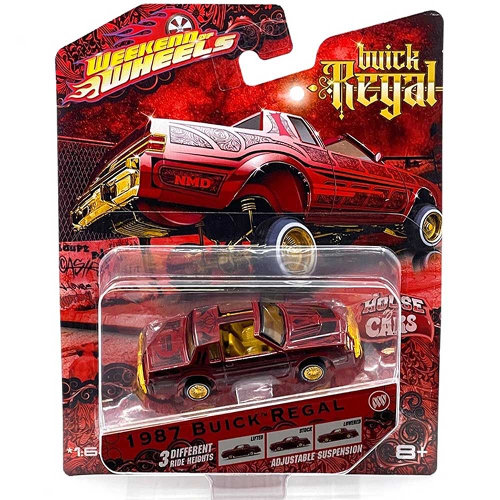 Maisto/マイスト Weekend Of Wheels 2023 限定 Lowriders 1/64 ミニカー ローライダー リーガル 1987  Buick REGAL (バーガンディー)